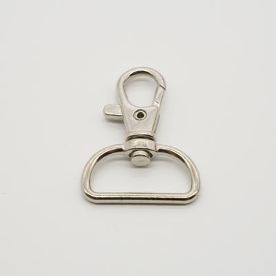 Karabíner - fém alkatrész 30 mm ezüst