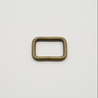 Téglalap - fém alkatrész 20×15 mm antik