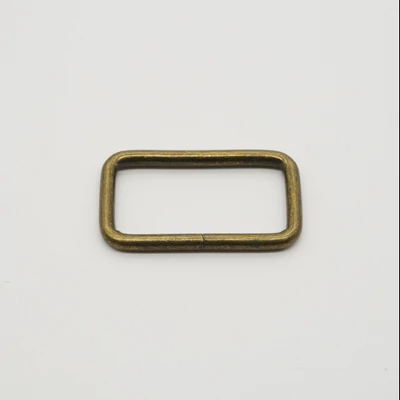 Téglalap - fém alkatrész 30 mm antik