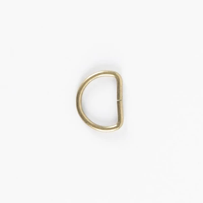 D karika - fém alkatrész 20 mm arany