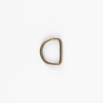 D karika - fém alkatrész 20 mm antik