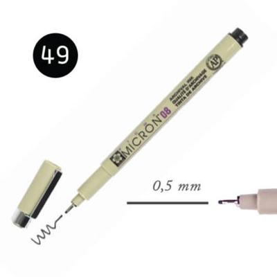 Micron tűfilc fekete 08 0,5 mm