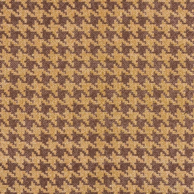 Pamutvászon tyúkláb mintás barna 110 cm