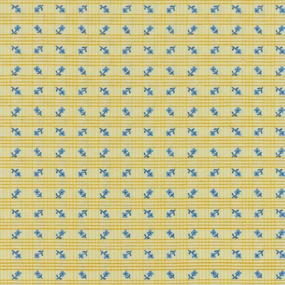 Pamutvászon csíkos apró virágos vanília 110 cm