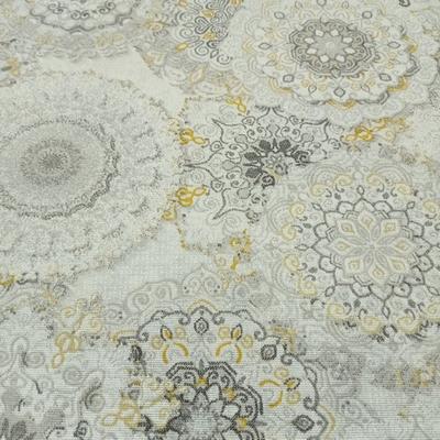 Vastagabb vászon sűrű okker-drapp mandala