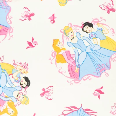 Pamutvászon disney hercegnős halványrózsaszín gyerekmintás
