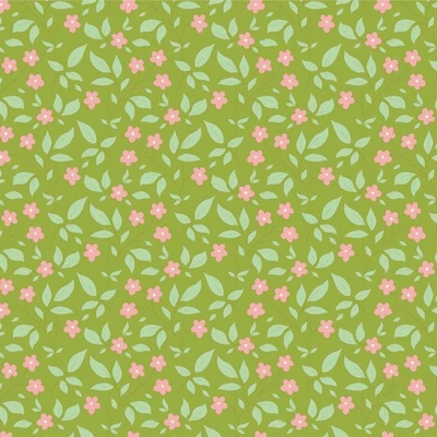 Pamutvászon - Tilda Sunday Brunch – Tipsy green 55x55 cm