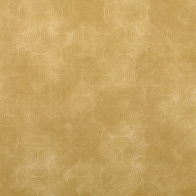 Pamutvászon batikolt bézs alapon barna íves minták