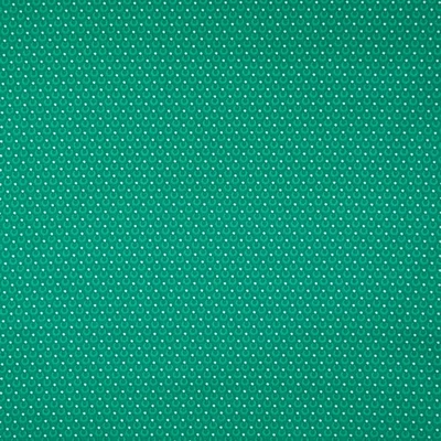 Pamutvászon pöttyök, körívek zöld