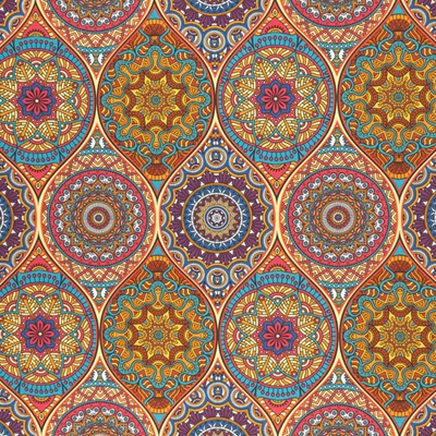 Lonetta vászon mandala sűrű tarka-barka