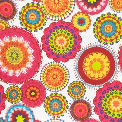 Lonetta vászon mandala tarka-barka rózsaszín