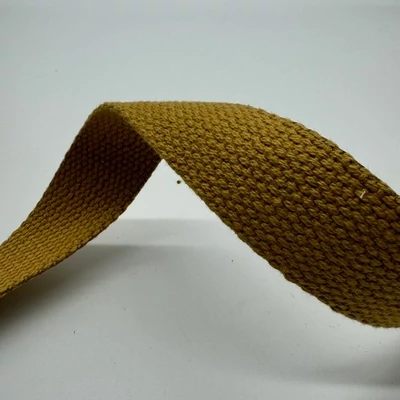 Heveder 3 cm-es pamut – okker