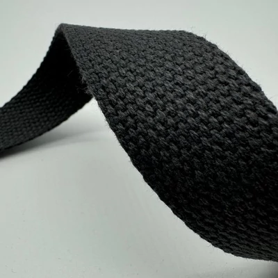 Heveder 3 cm-es pamut - sötétszürke